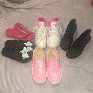 Girls bundle crewcuts,skecthers,Melissa, havaianas